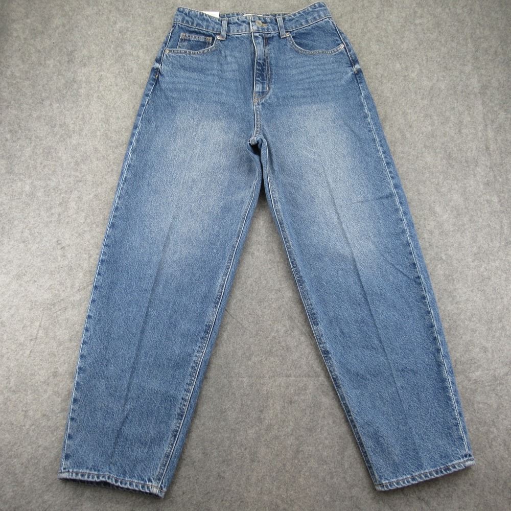 H&M Womens Tapered High Waist Mom Jean Size 6 (Measures 27.5x27.5)